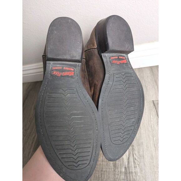 Vintage J Chisholm Western Cowboy boots brown genuine leather Mens 9 EE Wide - Picture 6 of 11